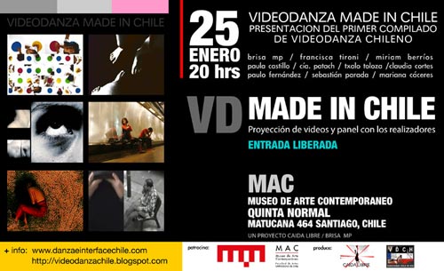 Invitación Lanzamiento Video Danza Made in Chile