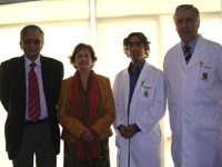 Prof. Dr. Nelson Lobos;  Prof. Dra. Susana Encina, Prof Dr. Gonzalo Rojas y Dr. José Amat.