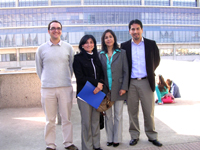 En la imagen, de izq. a der.: Dr. Nicolás Dutzan, Dra. Lilian Málaga, Dra.  Ruth Castillo y Dr. Marco Alarcón.