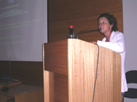 Dra. Marcela Hernández, una de las coordinadora de los Coloquios de Investigación en Odontología 2008.