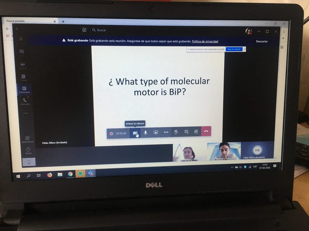 Hilda AlfaroValdés, investigadora del Laboratorio de Bioquímica