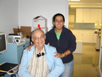 En la fotografía, la Dra. Noemí Leiva y Dr. Samuel Berkowitz.