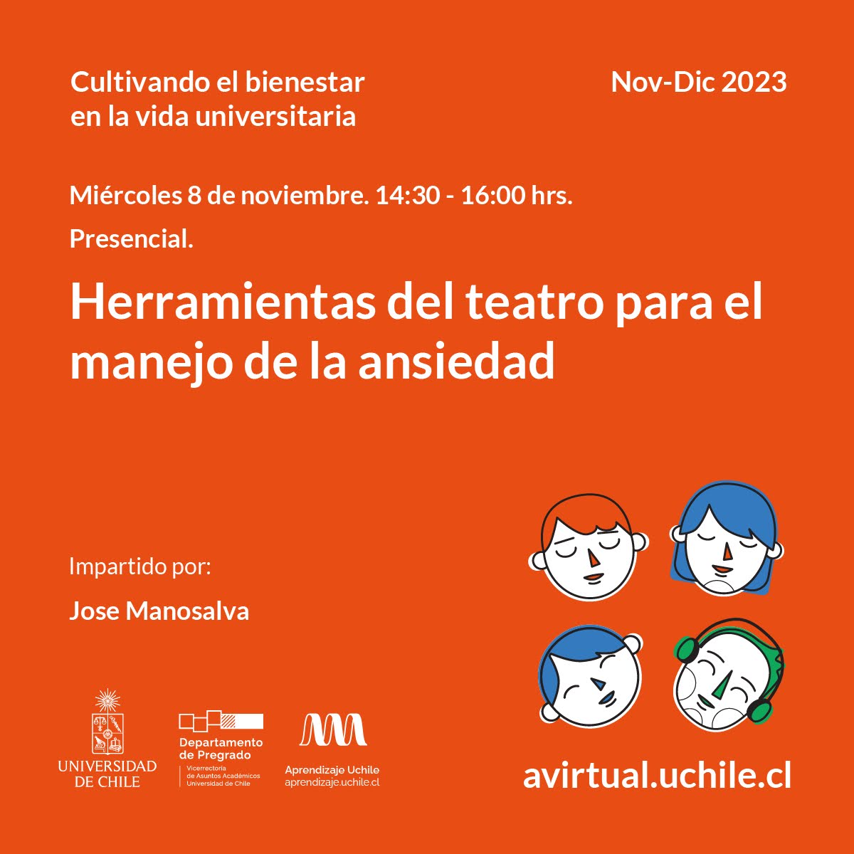 Taller Herramientas del teatro para el manejo de la ansiedad