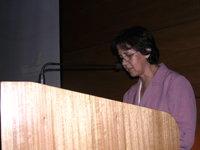 La Directora de Extensión, Prof. Marta Gajardo, destacó el trabajo comprometido de los miembros de todos los estamentos de la Facultad de Odontología.