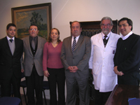 Sr. Mariano Cassinelli; Dr. Luis Godoy; Soledad Moreno; Dr. Julio Ramírez; Dr. Omar Campos y Dr. Jorge Gamonal.