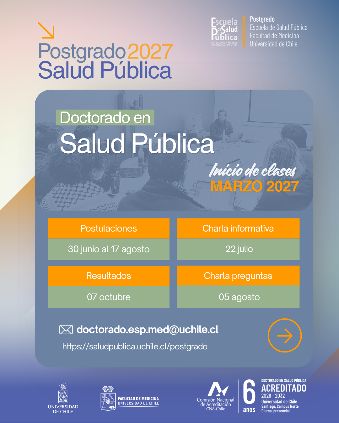 Charla de Preguntas del Doctorado en Salud Pública