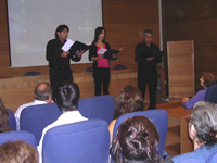 Actuación de la Agrupación Coral de la Facultad de Odontología.