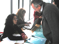 A las 9:00 hrs. comenzaron a llegar los invitados al "Encuentro Nacional de Directores de Carreras Artísticas y Pedagógicas de la Educación Superior chilena 2008" en la especialidad de Artes Visuales.