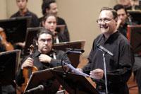 Alberto Dourthé, Concertino de la Orquesta Sinfónica afirmó que uno de los desafíos para la agrupación es contar con un teatro propio.