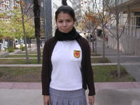Constanza Albornoz, alumna de 4º año Medio del Colegio Alemán.