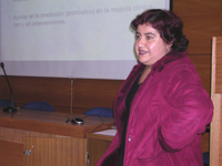 Prof. Dra. Andrea Muñoz Martínez, del Área de Salud Pública del Departamento del Niño y Ortopedia Dentomaxilar de la Facultad de Odontología de la Universidad de Chile.