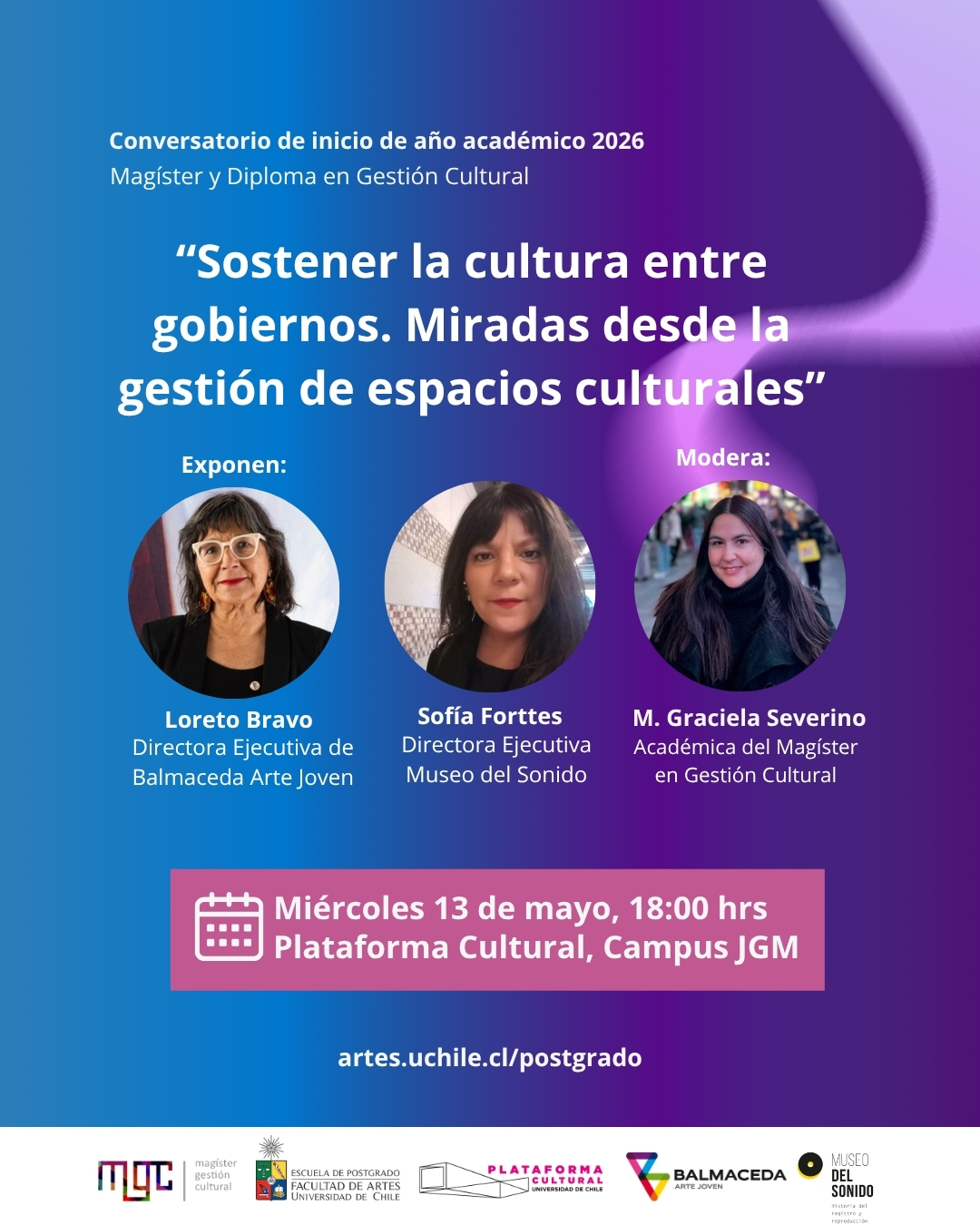 Conversatorio de inicio de año Magíster en Gestión Cultural 