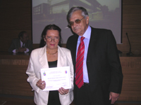 Sra. Diana Belvederessi, hija del Dr. Mario Belvederessi.