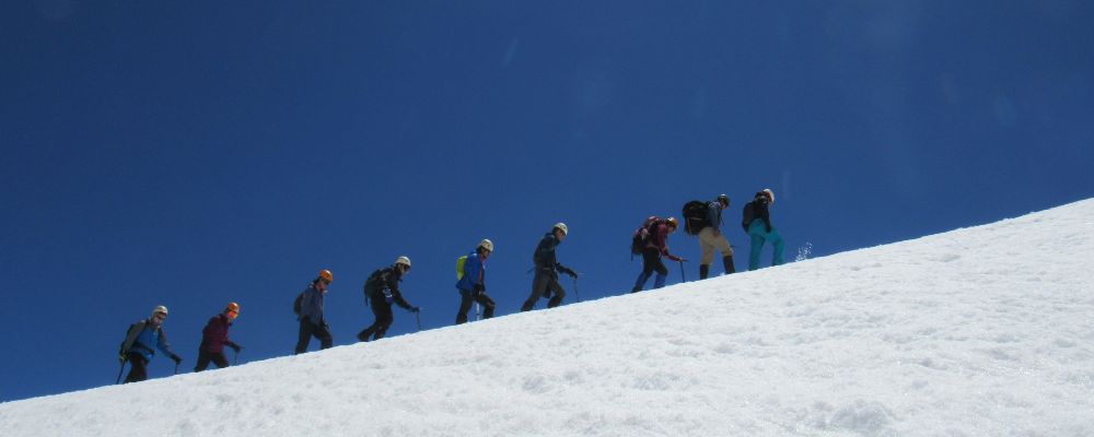 Aproximación al campamento 1 del Volcán San José