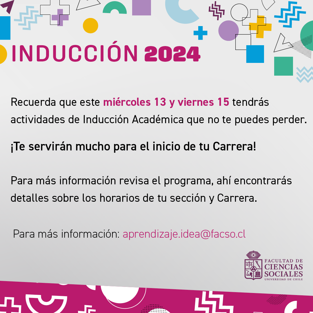 Bienvenida académica a la generación 2024 - Universidad de Chile