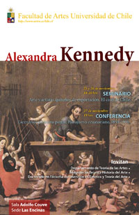 Alexandra Kennedy está en Chile y dictará el seminario "Arte y artistas quiteños de exportación. El caso de Chile", y la conferencia "Escenarios para una patria. Paisajismo ecuatoriano, 1850-1930".