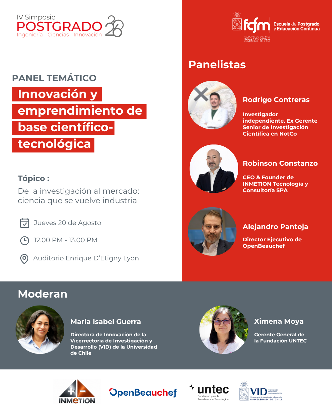 Panel 1 - Innovación y emprendimiento