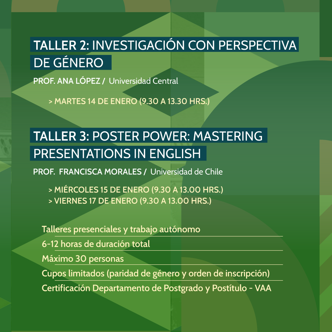 Primera Escuela De Verano De Postgrado Universidad De Chile