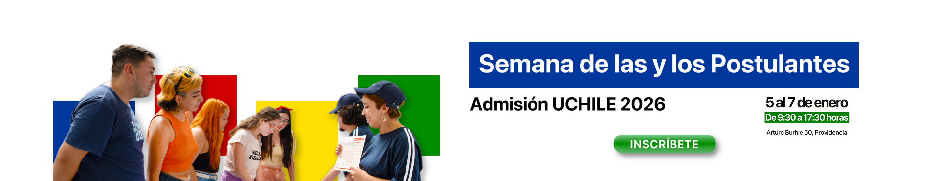 Semana de las y los Postulantes. Admisión UCHILE 2026