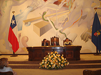 En el Salón de Honor de la Casa Central y con la presencia del Rector Víctor Pérez Vera, la Prorrectora Rosa Devés Alessandri y el Vicerrector Patricio Aceituno Gutiérrez se llevó a cabo la ceremonia 
