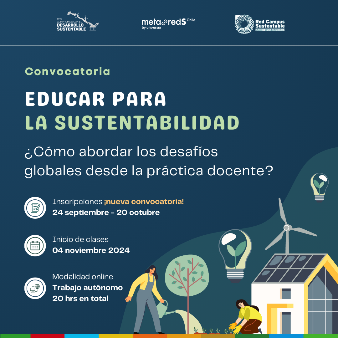 Afiche de Curso "Educar para la Sustentabilidad"