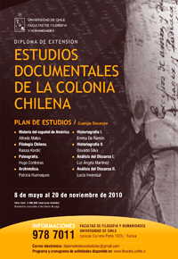 El Diploma de Extensión en Estudios Documentales de la Colonia Chilena es un programa de características únicas en nuestro país. 