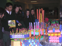 Los alumnos de 3º y 4º Medio del Colegio Santa María de Cervellón se mostraron satisfechos por la visita a la exposición.