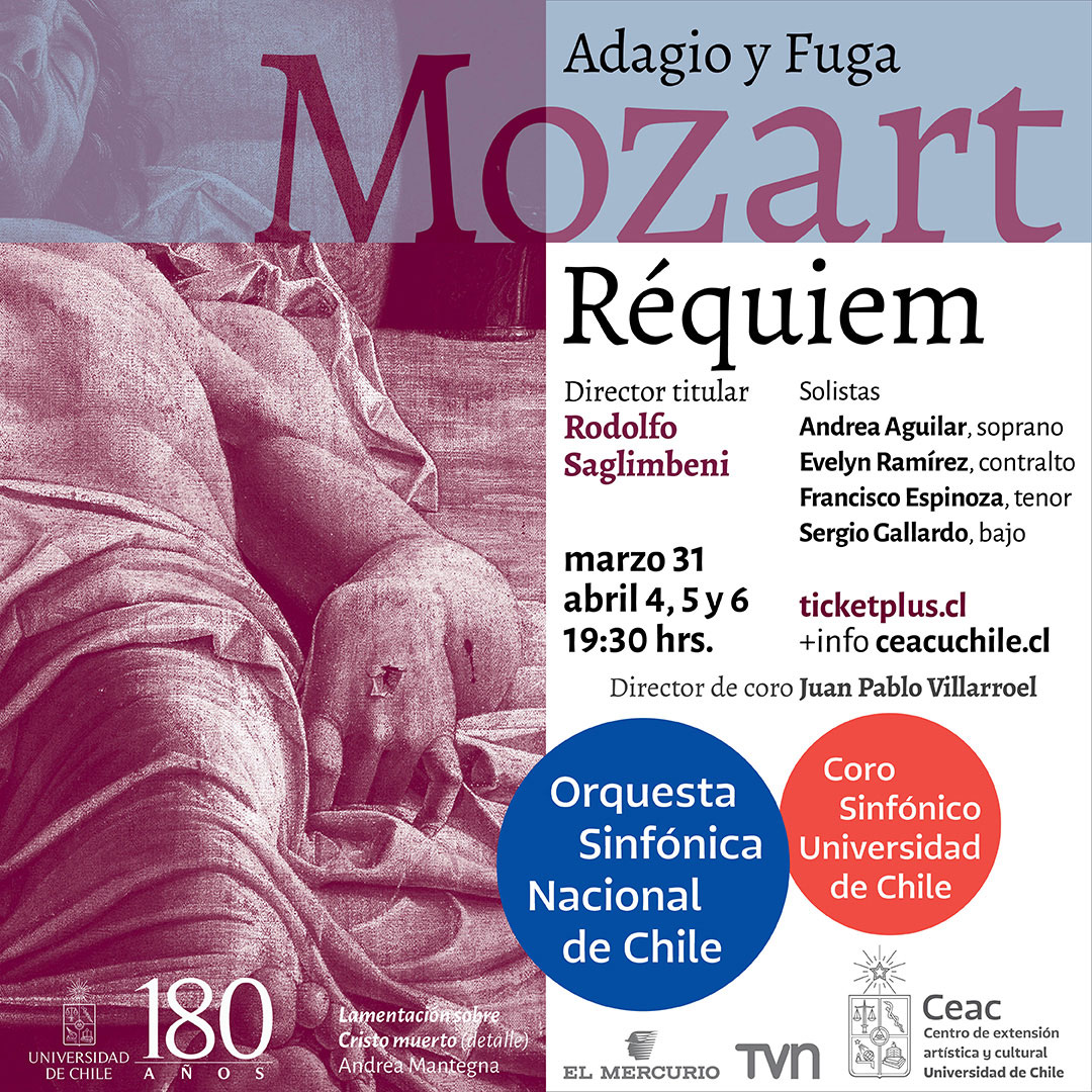 Réquiem De Mozart Vuelve Al Teatro Universidad De Chile En La Versión ...