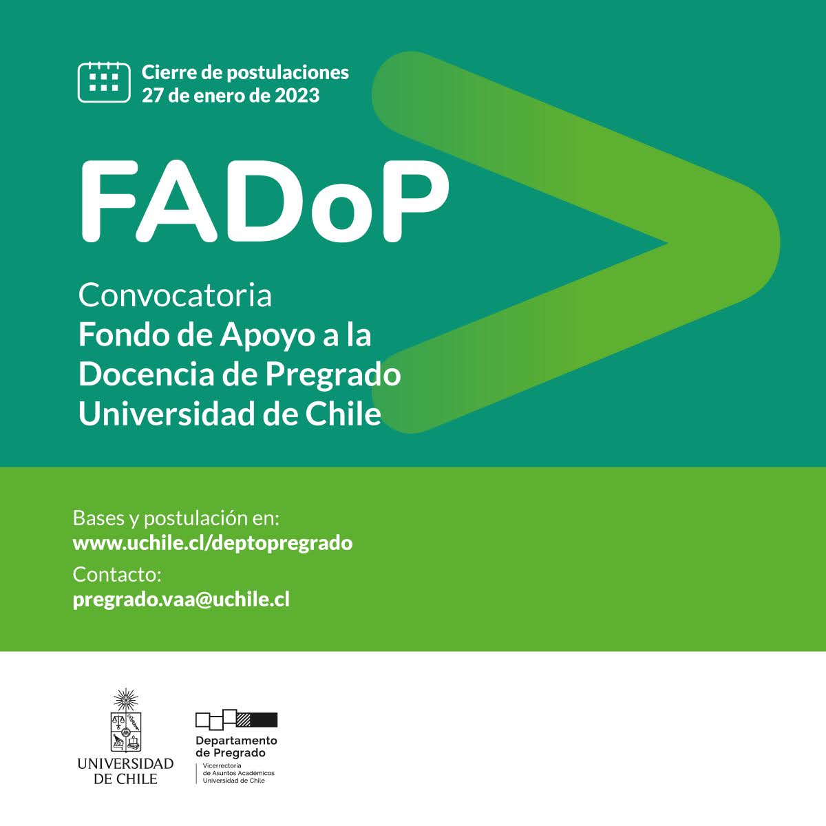 Fondo de Apoyo a la Docencia de Pregrado (FADOP) 2023