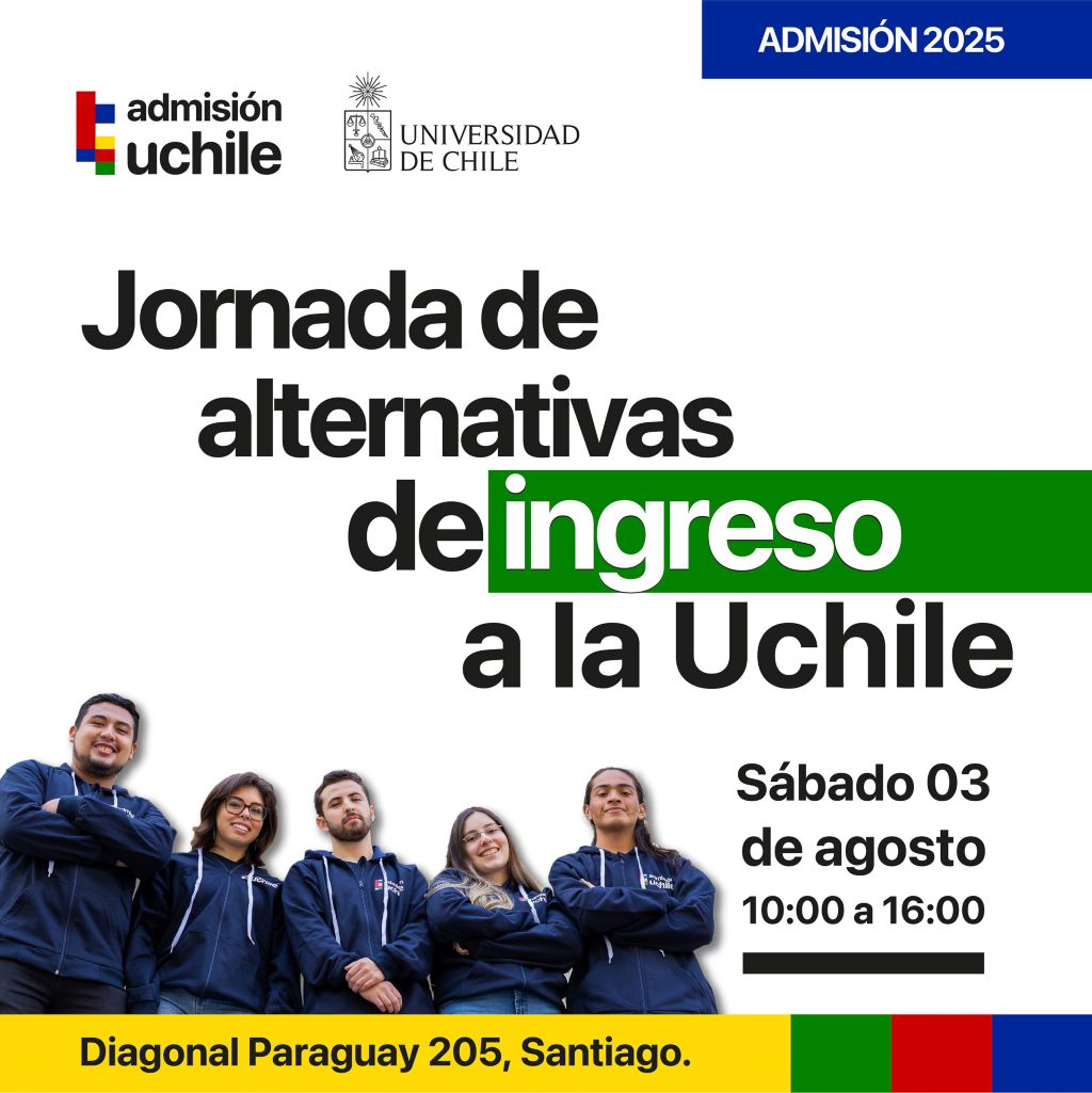 Banner Jornada de alternativas de ingreso a la Uchile