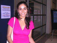 Andrea Pino, primera seleccionada en la carrera de Odontología de la Universidad de Chile, viajó desde Temuco.
