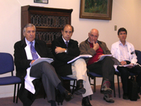 Dr. José Amat Vidal, Director Hospital Clínico Universidad de Chile, junto al Director Académico Prof. Dr. Luís Martínez.