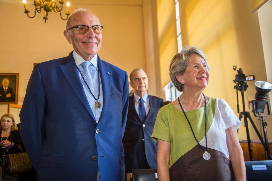 Claudio Grossman y Amanda Valdovinos.