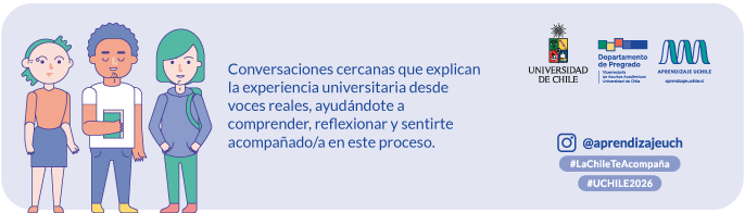 Conversaciones cercanas que explican la experiencia universitaria desde voces reales, ayudándote a comprender, reflexionar y sentirte acompañado/a en este proceso.