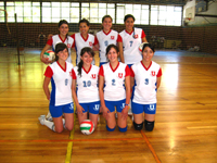 Equipo de voleibol femenino.