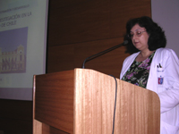 La Dra. Blanca Urzúa señaló que existe el ánimo interno y la disposición de las autoridades de nuestra Facultad para mejorar la investigación en Ciencias Odontológicas.