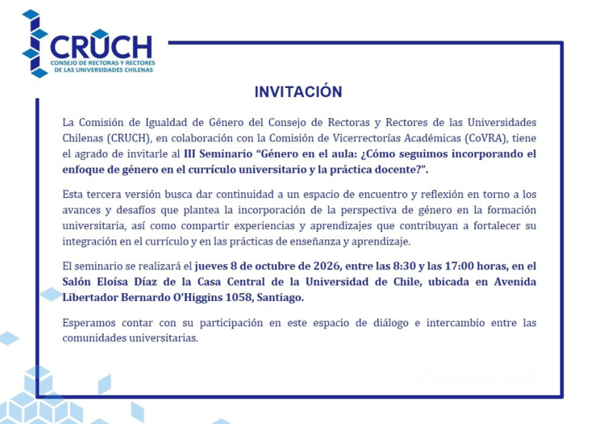 III Seminario Género en el Aula