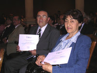 El Dr. Godoy y la Sra. Eugenia Cárdenas coincidieron en apoyar decididamente a la Universidad de Chile para enfrentar los desafíos del siglo XXI.