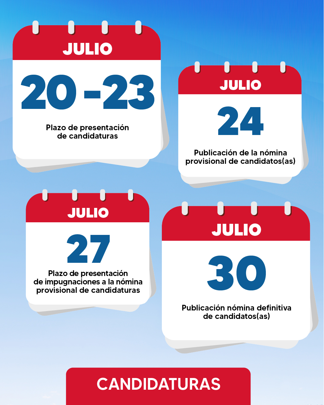 Calendario de las elecciones del Senado Universitario 2026, primera parte