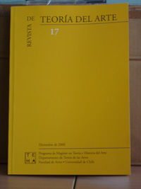 El décimo séptimo número de la Revista de Teoría del Arte se puede adquirir en el Dpto. de Teoría de las Artes (Las Encinas 3370, Ñuñoa), o en el Centro de Ventas de la Fac. de Artes (Compañía 1264).