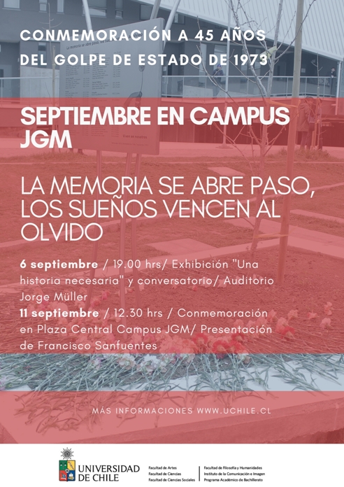 Conmemoración 11 de septiembre 2018 Campus JGM. 