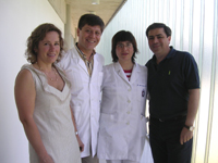 Directiva IADR Chile 2007, de izquierda a derecha: Dra. Consuelo Fresno, Dr. Hernán Palomino, Dra. María Angélica Torres y Dr. Jorge Gamonal.