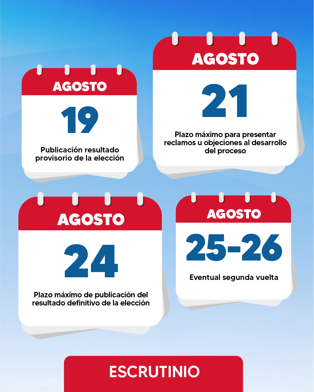 Calendario de las elecciones del Senado Universitario 2026, tercera parte