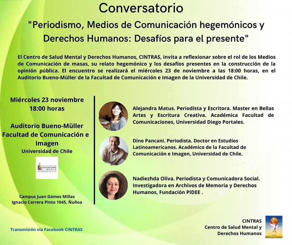 Conversatorio Periodismo Medios De Comunicación Hegemónicos Y