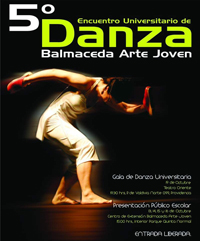 Jóvenes coreógrafos e intérpretes se darán cita en el 5° Encuentro Universitario de Danza Balmaceda Arte Joven.