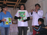 Las actividades contemplaron juegos didácticos, instrucción de higiene oral y aplicación de flúor a los habitantes más pequeños del lugar.