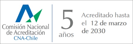 Acreditado por CNA-Chile por 5 años hasta marzo de 2030