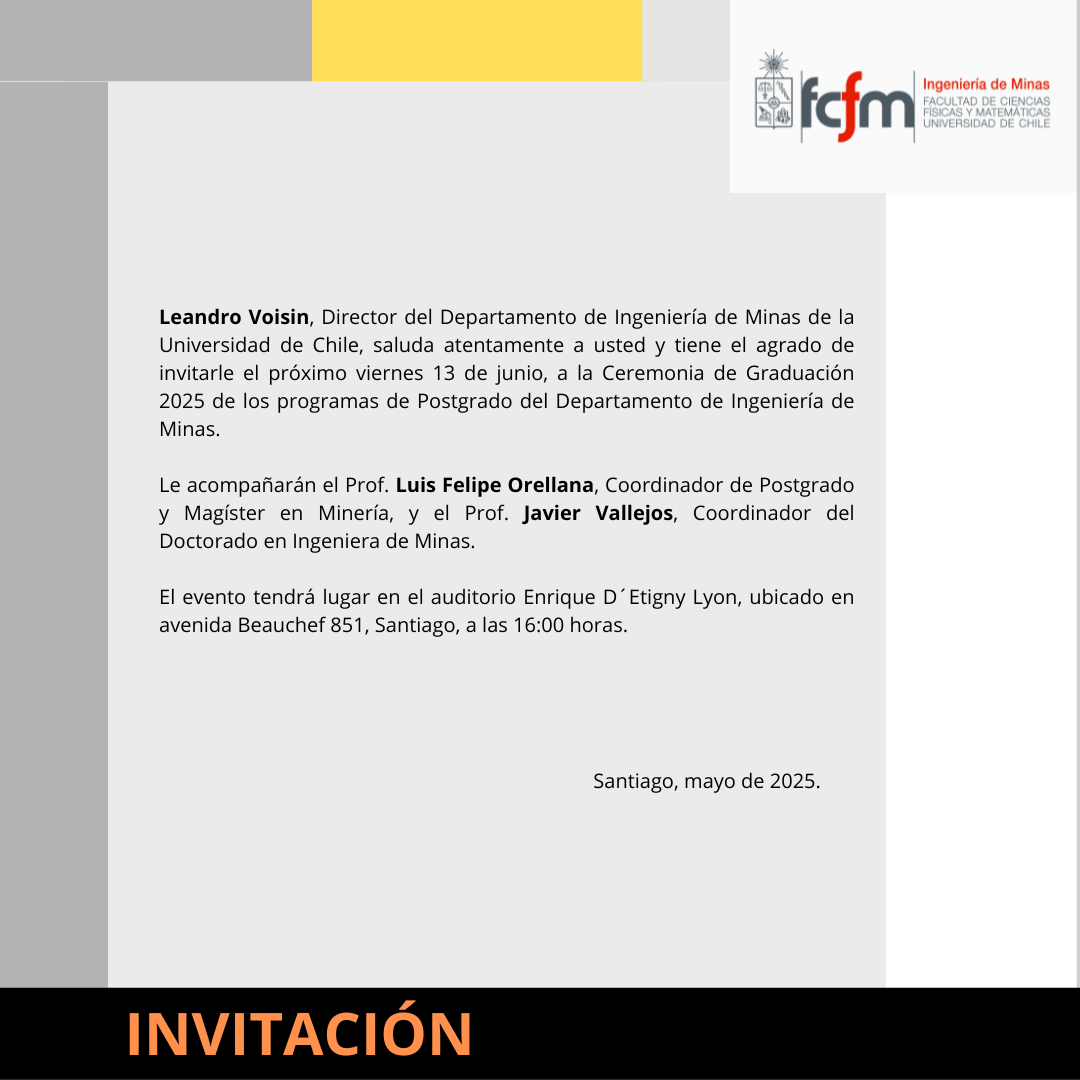 Ceremonia de Graduación 2025 de los programas de Postgrado ...