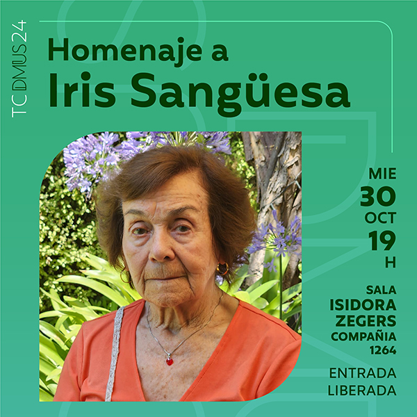 Departamento de Música rinde homenaje a la precursora Iris Sangüesa