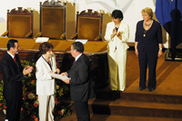 Entrega de Medalla Senado Universitario a Ángela Jeria.